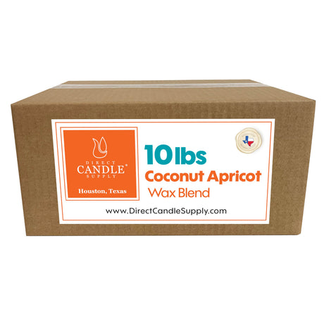 Direct Candle Supple Apricot Wax for Candle Making, 10lb Apricot Candle Wax Beads, Creamy Blend for High Load Fragrance Formulation, Candle Making Supplies Direct Candle Supply