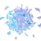 ZZYFGH Unique Jigsaw Puzzle, Impossible Challenge 141 Pieces Round Broken Color Changing Iridescent Acrylic Puzzles Game for Adult ZZYFGH