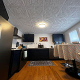 A La Maison Ceilings R139 Spanish Silver Foam Glue-up Ceiling Tile (129.6 sq. ft./Case) Pack of 48, Antique Green À LA MAISON CEILINGS