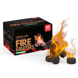 Fire Starters for Solo Stove Mesa, 60 Count Fire Starter, Fireplace Starter Great Accessories Tool for Grilling Camping Cooking Campfires and BBQ Light Fire Wood Charcoal and Sticks CROWN FIRE