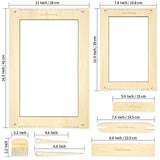 Hand U Journey Rectangle Weaving Loom Kit - 2 Sets with Weaving Needles and Tools, Perfect for Beginners and Weaving Enthusiasts, 11''x16.5'' and 7.8''x11.7'' Large Sizes HAND U JOURNEY