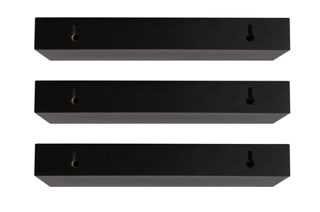 Kiera Grace Modern Floating-Shelves, Pack of 3, Black, 3 Count Kiera Grace