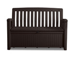 Keter 60 Gallon Storage Bench Deck Box for Patio Furniture, Front Porch Decor and Outdoor Seating – Perfect to Store Garden Tools Keter