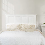 OSP Home Furnishings Farmhouse Basics Queen Headboard Only, Rustic White Finish OSP Home Furnishings