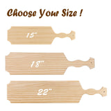 BATTIFE [2Pack] 15inch Sorority Paddle - Greek Fraternity Paddle, Unfinished Wooden Frat Paddle, Solid Pine Wood Paddles BATTIFE