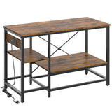 Bestier 55 Gallon Fish Tank Stand with Power Outlet, 49x13 Metal Aquarium Stand, 6-Leg Long Reptile Tank Stand with 3-Tier Adjustable Storage Shelves, 700LBS Capacity Bestier