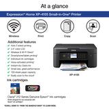 Epson Expression Home XP-4105 All-in-One Wireless Color Inkjet Printer, Black - Print Copy Scan - 2.4" Color LCD, 10.0 ppm, 5760 x 1440 dpi, Auto 2-Sided Printing, Voice Activated Epson