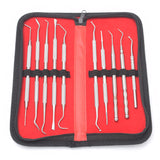 Motanar 10 Pcs 3D Printer Removal Cleaning Tool Kit, Metal Picks Set with Different Tips (Black) Motanar