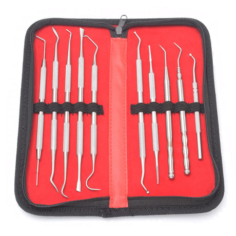 Motanar 10 Pcs 3D Printer Removal Cleaning Tool Kit, Metal Picks Set with Different Tips (Black) Motanar