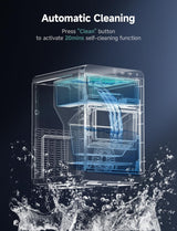 EUHOMY Nugget Ice Maker Countertop, 44Lbs/24H Pebble Ice Maker Machine, Self-Cleaning Pellet Ice Machine with Ice Scoop&Basket, Sonic Countertop Ice Machine for Home/Kitchen/Office(Black) EUHOMY