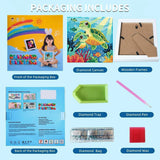 Ammklfh Sea Turtle Diamond Art Painting Kits for Kids with Wooden Frame - Big Gem Art for Girls Gifts,Diamond Dots for Kids Ages 6-8-10-12,Diamond Painting by Number Crafts Kits(7X7 inch) Ammklfh