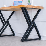 MinWadil 2PCS 28" H x 20" W Black Cast Iron Metal Table Legs, Industrial Modern DIY Furniture Legs for Work, Dining, Outdoor, Kitchen, Computer Tables & Benches MinWadil