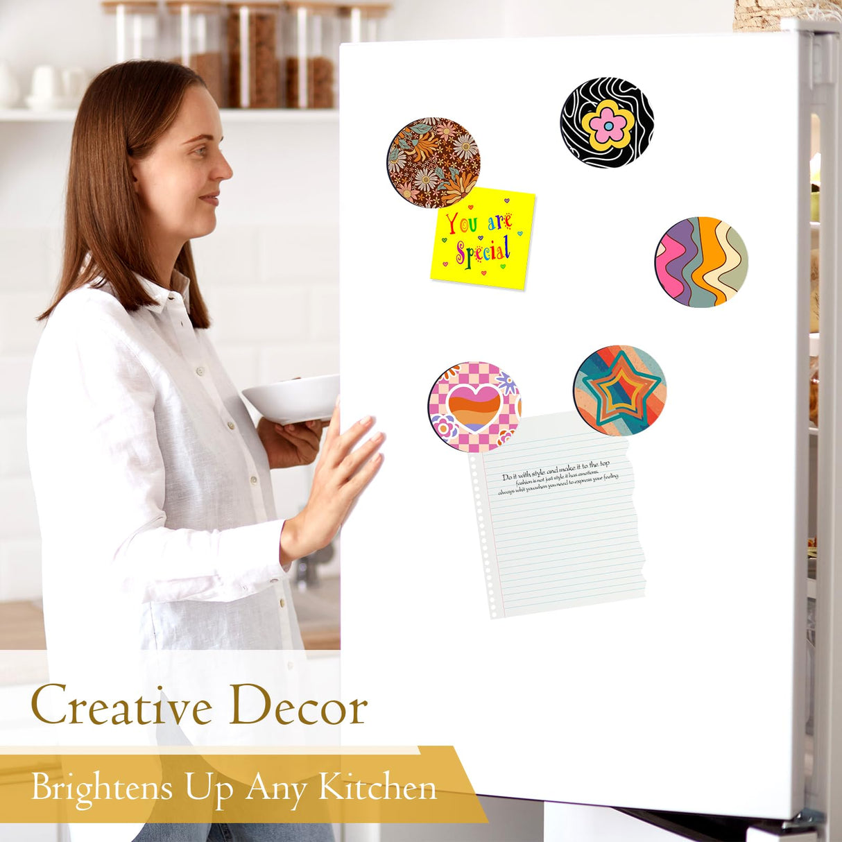 ZYNERY Sublimation Magnet Blanks 3x3 inch, 30Pcs Sublimation Blank Fridge Magnets Printable Photos, Personalized Sublimation Magnets for Refrigerator Decoration, Kitchen, Office, Wall ZYNERY