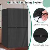 Safipotts Outdoor Sauna Cover, Heavy Duty Waterproof Sauna Cover for Dynamic Barcelona Wood Infrared Home Sauna,(Black, only cover) (39.8"x37.4"x72.8") Safipotts