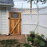 Letowe Heavy Duty Gate Hinges 4 Pack, Black Iron 3.5 Inch Door Hinges for Wood Shed Barn Door Fence Gate Swing Door (Screws Included) Letowe