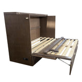 VilroCaz Murphy Bed Cabinet with Charging Station and Large Storage Drawer - Queen Size Foldable Bed for Home Office or Small Room VilroCaz