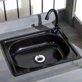 Outsunny Potting Bench Table, Outdoor Garden Table Wooden Work Station with Removable Sink, Faucet, Drawer, Shelves, Hooks, Gray Outsunny