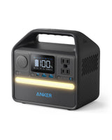 Anker 521 Portable Power Station Upgraded with LiFePO4 Battery, 256Wh 6-Port PowerHouse, 300W (Peak 600W) Solar Generator (Solar Panel Optional), 2 AC Outlets, 60W USB-C PD Output, Outdoor Generator Anker