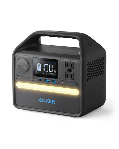 Anker 521 Portable Power Station Upgraded with LiFePO4 Battery, 256Wh 6-Port PowerHouse, 300W (Peak 600W) Solar Generator (Solar Panel Optional), 2 AC Outlets, 60W USB-C PD Output, Outdoor Ge - WoodArtSupply