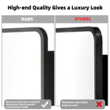 Movo Medicine Cabinet with Mirror, 20 Inch x 28 Inch Farmhouse Black Metal Framed Rectangle Bathroom Mirror Cabinet, Recess or Surface Mount Movo