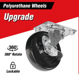 lunhung 7 Drawers Metal Rolling Tool Chest on Wheels, Tool Storage Cabinet Metal Tool Box with Lock, Multifunctional Drawers Rolling Tool Cart for Garage, Warehouse, Workshop, Repair Shop (Red) lunhung