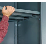 Global Industrial Unassembled Metal Storage Cabinet 48x24x78, Gray Global Industrial