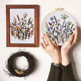 COCOMOX 3 Sets Embroidery Practice Kits, Flower Pattern Embroidery Kit for Beginners Adults, Hand Embroidery Kit for Kids, Easy to Follow Instruction and Video COCOMOX