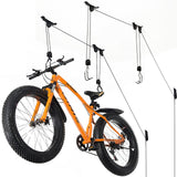 Wallmaster Ceiling Bike Mount Hanger, Bike Ceiling Lift Hoist, Bike Pulley System for Garage, Indoor Bicycle Hooks, 2 pack Wallmaster