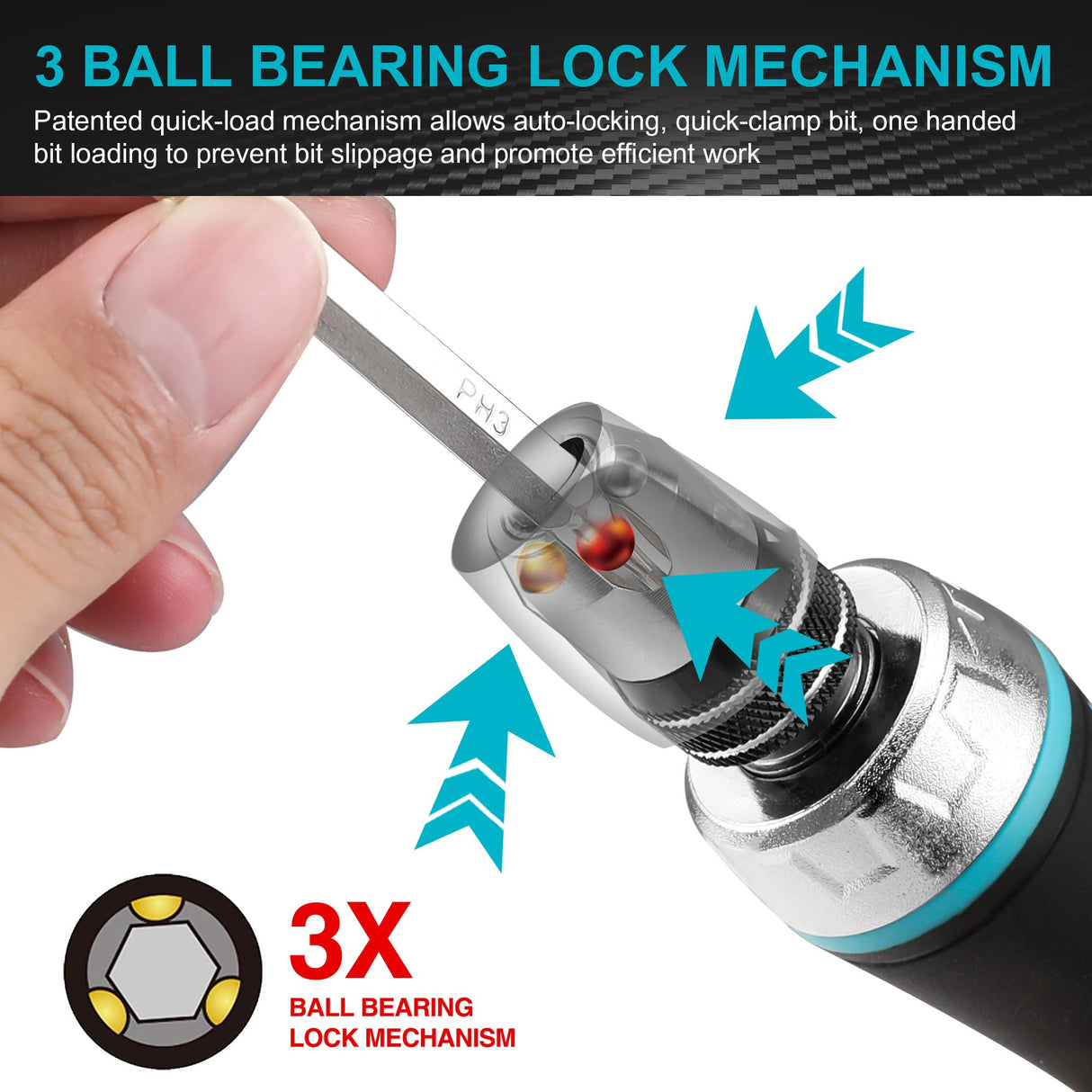 DURATECH 14-in-1 Screwdriver Set, Multi-Bit Ratcheting Screwdriver Set Tool All in One with Quick-load Mechanism, 7PCS Phillips, Slotted, Torx, Square S2 Steel Bits, T-Handle, for Outdoor & Daily Use DURATECH