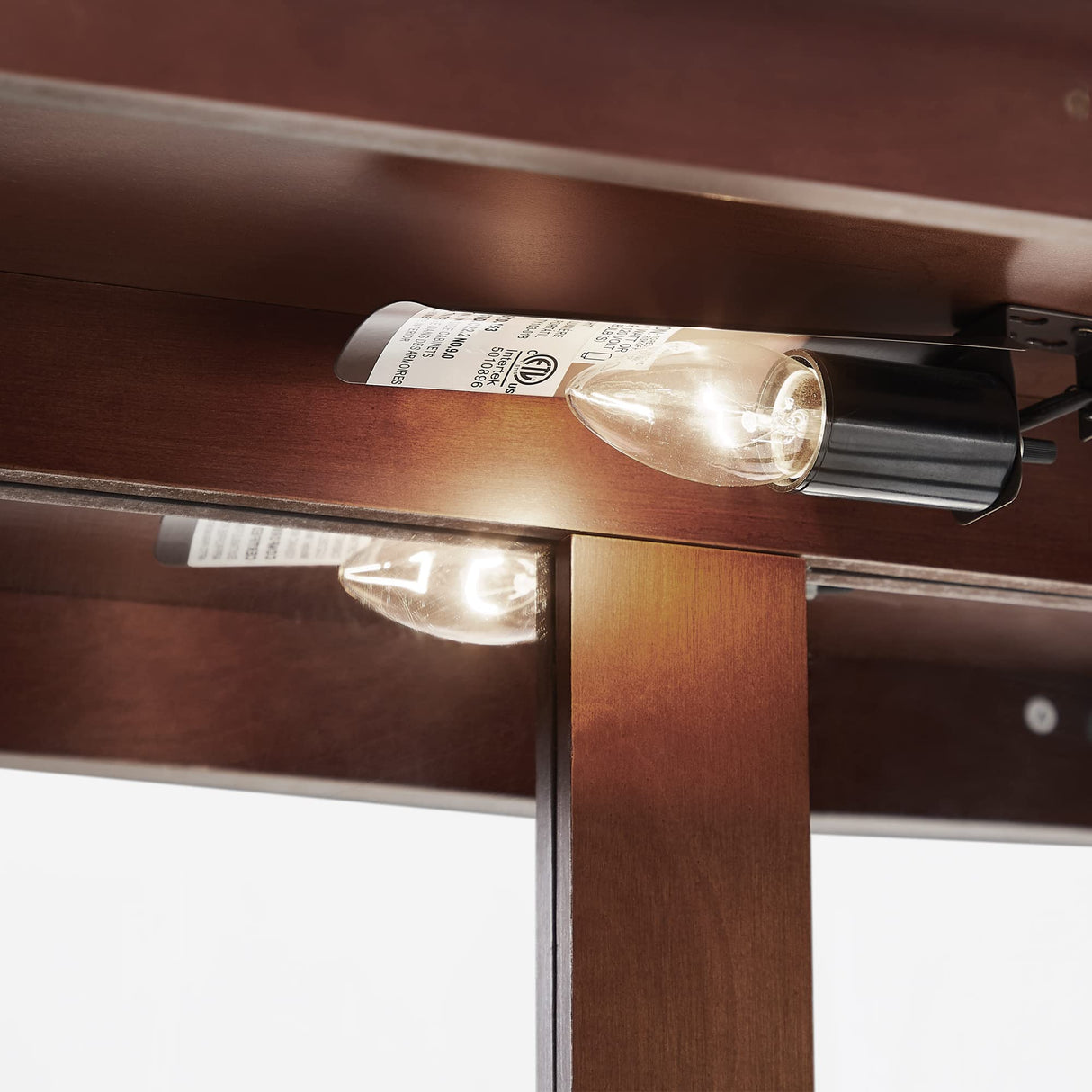 Knocbel Classic 3-Shelf Curio Cabinet with Tempered Glass Doors and Adjustable Storage Shelves, 43.5" Height Free Standing Display Showcase Bookshelf for Living Room Bedroom Home Office (Walnut) Knocbel