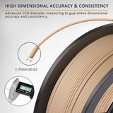 SUNLU Real Wood Fiber Wood PLA Filament, Neatly Wound PLA 3D Printer Filament 1.75mm Dimensional Accuracy +/- 0.03mm, Fit Most FDM 3D Printers, 1kg Spool (2.2lbs), Woody Scent Real Wood Fiber PLA 1.75 SUNLU