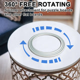 Rotating Puzzle Board Base, Puzzle Board Lazy Susan Turntable, Puzzle Board 360° Swivel Metal Base, Puzzle Spinner for 1000, 1500 Piece Puzzle Table Anranmm