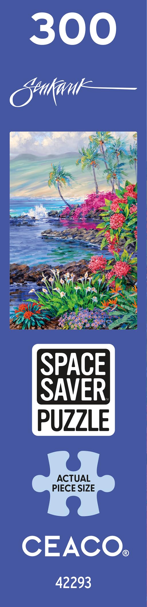 Ceaco – The Essence of Aloha - 300 Piece Jigsaw Space Saver Puzzle – Puzzles for Smaller Spaces and Surfaces