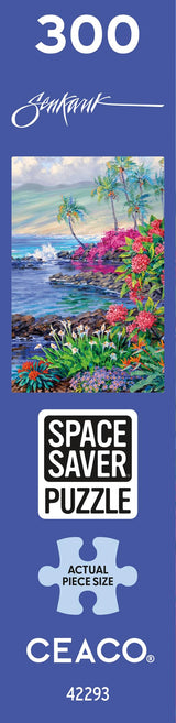 Ceaco – The Essence of Aloha - 300 Piece Jigsaw Space Saver Puzzle – Puzzles for Smaller Spaces and Surfaces Ceaco