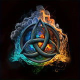 Diosedyer Religious Celtic Knot Design Diamond Painting Kits for Adults,Full Drill Diamond Art Kits for Beginners, 5D DIY Diamond Dots Paintings, Diamonds Pictures Crafts Home Decor 11.8x11.8 inch Diosedyer