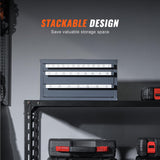 VEVOR Drill Bit Dispenser Cabinet, Three-Drawer Drill Bit Dispenser, Drill Bit Organizer Cabinet, Drill Dispenser Organizer Cabinet for Jobber Length Fractional Size 1/16" to 1/2" in 1/64" Increments VEVOR