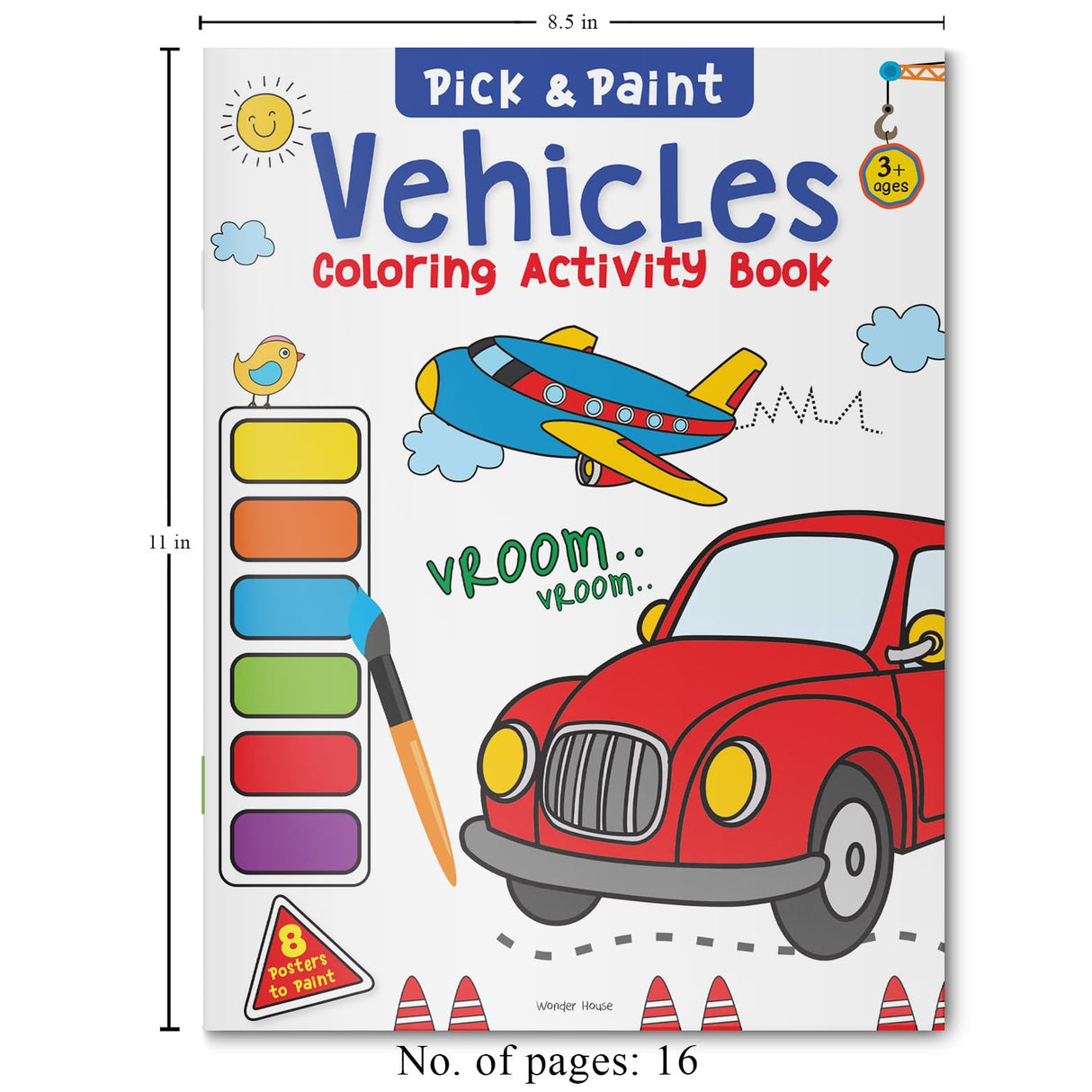 Pick and Paint Coloring Book: Vehicles WoodArtSupply