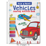 Pick and Paint Coloring Book: Vehicles WoodArtSupply