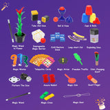 Skirfy Magic Kit-Magic Tricks for Kids Ages 6-8,75+ Magic Kit for Kids 8-12 with Flattern The Dice,Acacia Rabbit, for Kids Boys Girls Skirfy