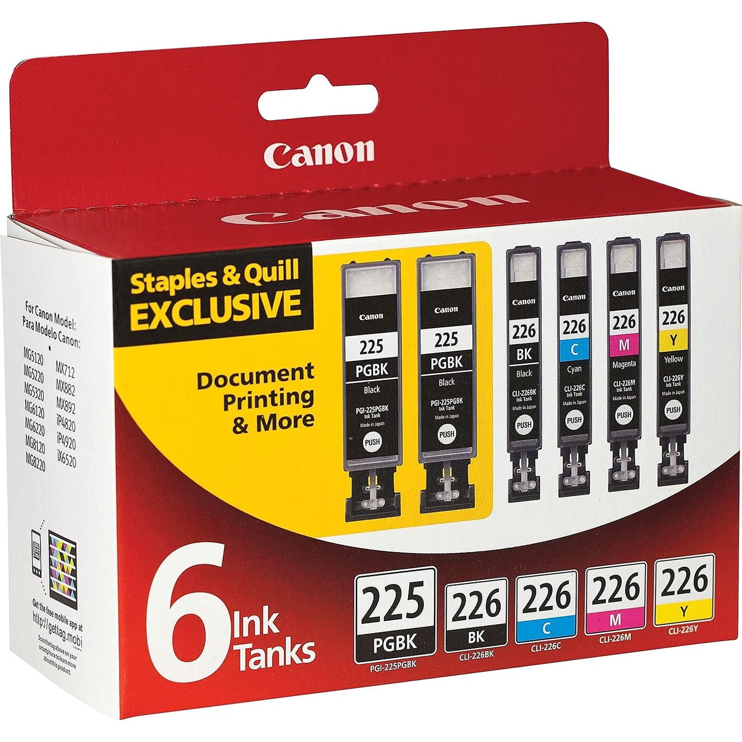 Canon PGI-225/CLI-226 6 Color Value Pack