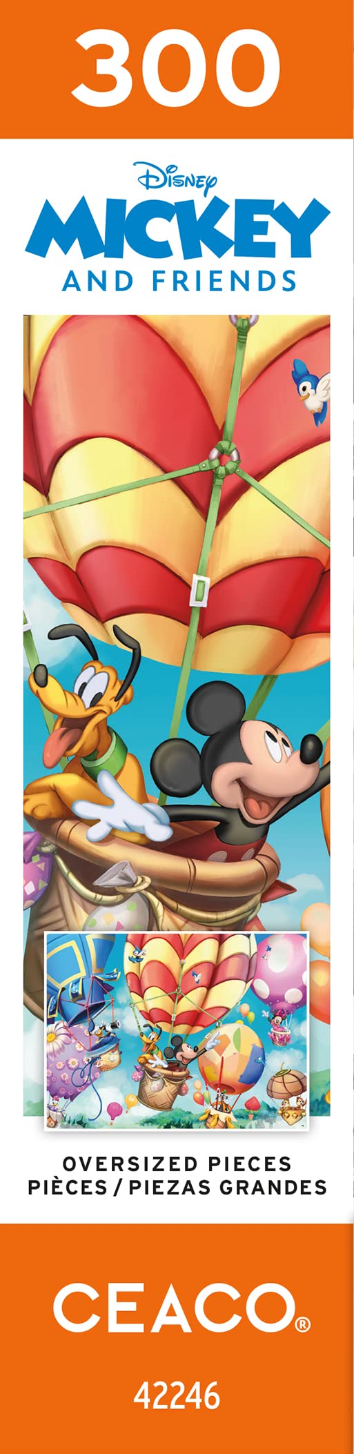 Ceaco - Disney - Mickey's Air Balloon - 300 Oversized Piece Jigsaw Puzzle Ceaco