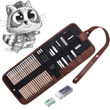 Drawing Pencils, Sketch Pencils Graphite 12B 8B 7B 6B 5B 4B 3B 2B B HB 2H and Charcoals Art Supplies for Sketching and Drawing,Pencil Set for Artists or Kids SouthStar