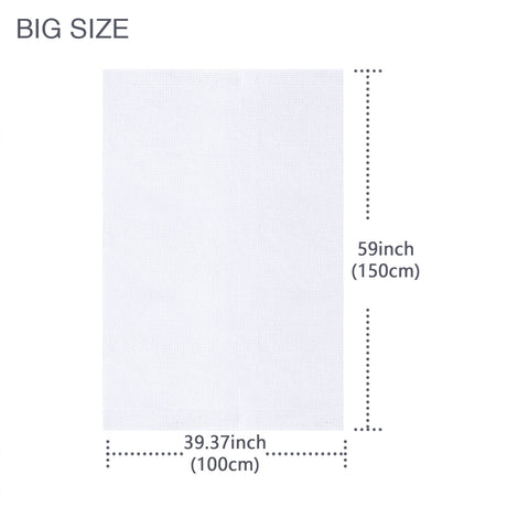 Caydo 16 Count Aida Cloth Big Size Classic Reserve White Cross Stitch Fabric 39x60 Inch Caydo