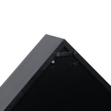 HBCY Creations Flag Display Case for 5' x 9.5' American Veteran Burial Flag Solid Wood Black Frame with Glass Front with Wall Mount or Standing HBCY Creations