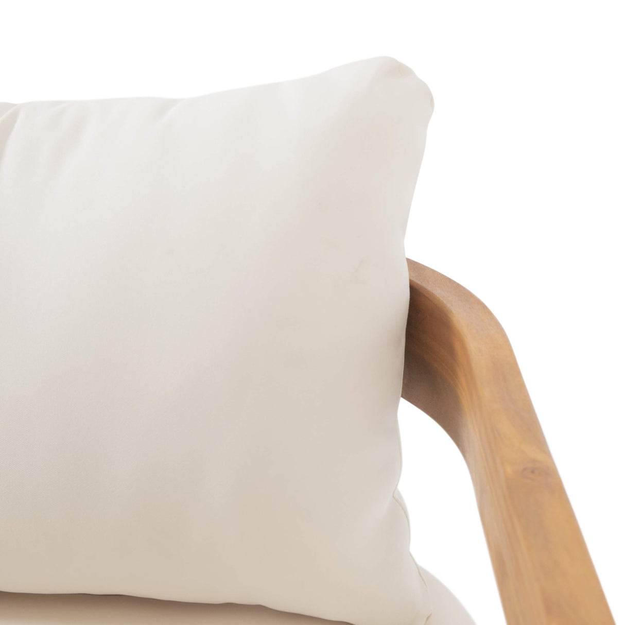 Christopher Knight Home 312395 Alfy Outdoor Club Chair with Cushions (Set of 2), Teak Finish, Beige Christopher Knight Home