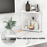 FLE Corner Bathroom Counter Organizer, Bathroom Organizer Countertop,Countertop Storage Shelf for Bath, Kitchen, Living Room, Bedroom FLE