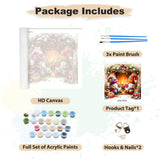 EOBROMD Christmas Paint by Numbers Kits for Adults, Gnome DIY Kits Crafts for Beginner, Christmas Painting Adults, Oil Paint by Numbers for Home Decor Gift 16x16inch(Without Frame) EOBROMD
