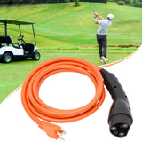 Gtouse Golf Cart Charger Power Cord Golf Cart Charging Cable Replacement Fits for Evolution ICON EV Golf Carts 120V Charging Power Cord Replaces 2.04.0620 Golf Cart Accessories Gtouse