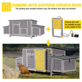 Aivituvin Chicken Coop 67.3" Large Duck House with 4 Nesting Boxes for 2-4 Chickens Outdoor Hen House Chicken Cage Aivituvin