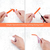 Uniquilling Quilling Kits Paper Quilling Kit for Adults Beginner, 16 * 20in Cross with Paper Quilling Tools& Using Manual, DIY Kits for Adults Paper Filigree Painting Kits Wall Art Decor Uniquilling